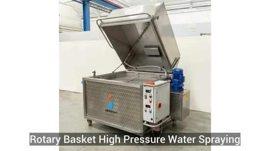 Rotary Basket High Pressure Water Spraying Washing Cleaning Machine/Equipment